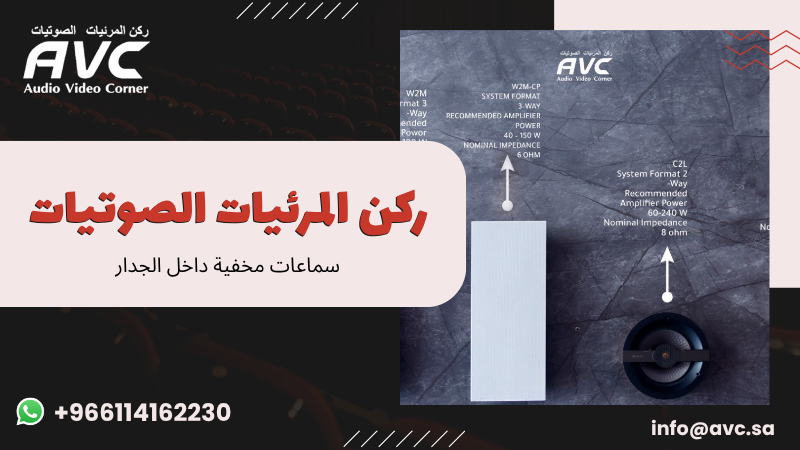 سماعات مخفية داخل الجدار